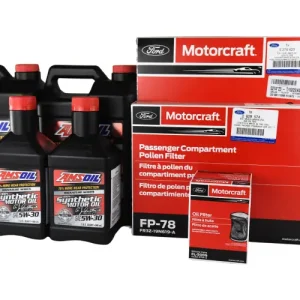 Popularny Zestaw filtr oleju / powietrza / kabinowy + olej silnikowy AMSoil 5W30 9,45 L Ford Mustang 5.0 GT V8 2015 - 2023 Bullitt / wersja z dodatkową chłodnicą oleju