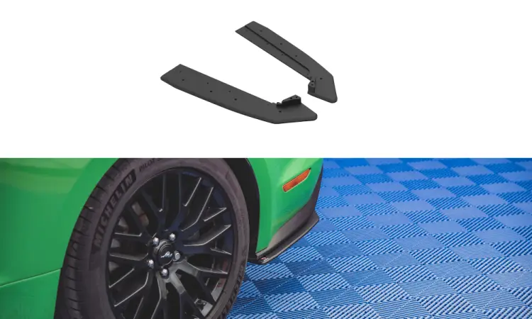 Dokładki / Splittery tylne boczne STREET PRO V.1 Ford Mustang mk6 2018 - 2022 - BLACK ABS Nie przegap