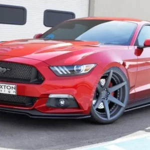 Popularny Front splitter / Przednia dokładka Ford Mustang 2015 - 2017 BASE ( 2.3 EcoBoost / 3.7 V6 ) Carbon Look / FO-MU-6-FD1C / FOMU6FD1C