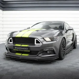 Hit cenowy Front splitter / Przednia dokładka Ford Mustang 2015 - 2017 / do spoilera SVT / premium / wersji z pakietem zwiększonych osiągów / GLOSS BLACK