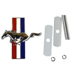 Emblemat przedni Ford Mustang 2015 - 2023 / Pony / Srebrny Promocja