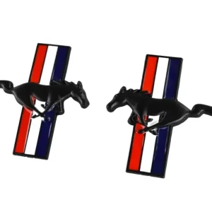 Emblemat przedni lewy + prawy Ford Mustang 2015 - 2023 / Pony / Czarny Tylko do końca tygodnia