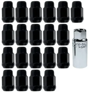Oferta limitowana Nakrętki kół kpl. 14 mm x 1.50 czarne Ford Mustang 2015-2023