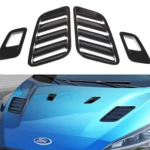 Wyprzedaż Wloty na maskę Ford Focus MK4 / Uniwersalne ( duże + małe ) GLOSS BLACK / Czarny Połysk