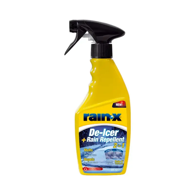 Ekspresowa dostawa Rain-X 2w1 DE-ICER+ Rain Repellent 500ml - odmrażacz z efektem niewidzialnej wycieraczki