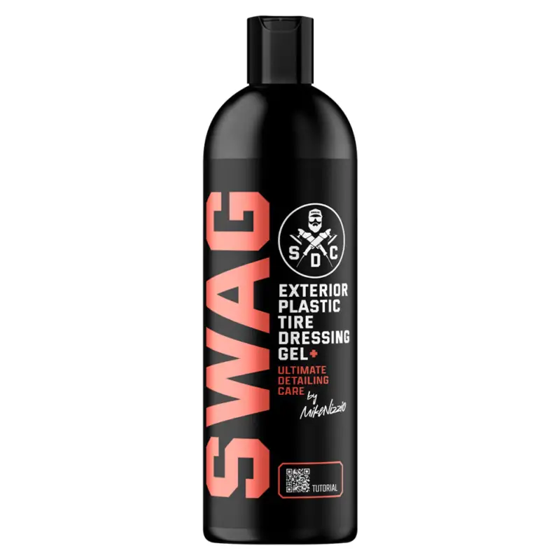 Dostępne od ręki Swag EXTERIOR PLASTIC TIRE DRESSING Gel V3 500ml - dressing do gumy i tworzyw sztucznych