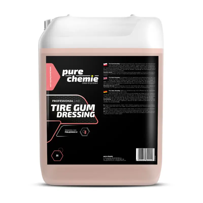 Zamów teraz Pure Chemie Tire Gum Dressing 5L - produkt do pielęgnacji opon