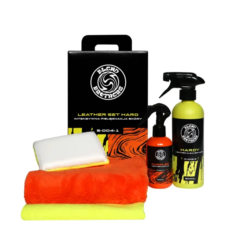 Tylko do końca tygodnia Blend Brothers Leather SET Hard - Zestaw do gruntownego czyszczenia i regeneracji skóry w aucie