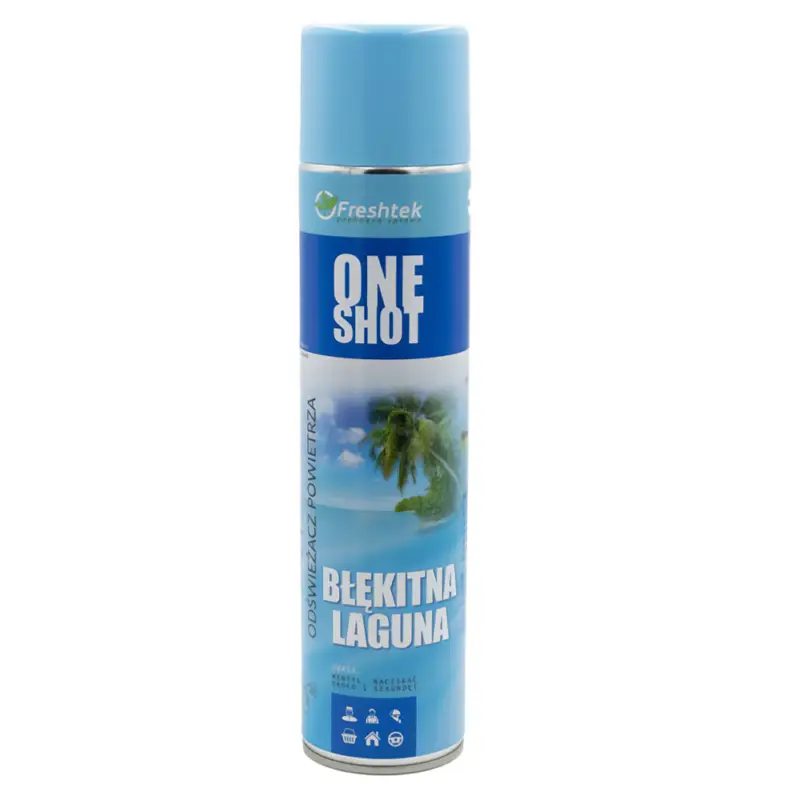 Freshtek One Shot Błękitna Laguna 600ml - odświeżacz powietrza Ostatnie sztuki