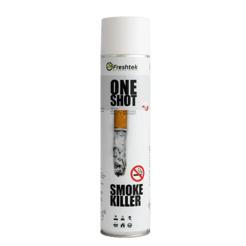 Freshtek One Shot Smoke Killer 600ml - neutralizator zapachu dymu papierosowego Dostępne od ręki