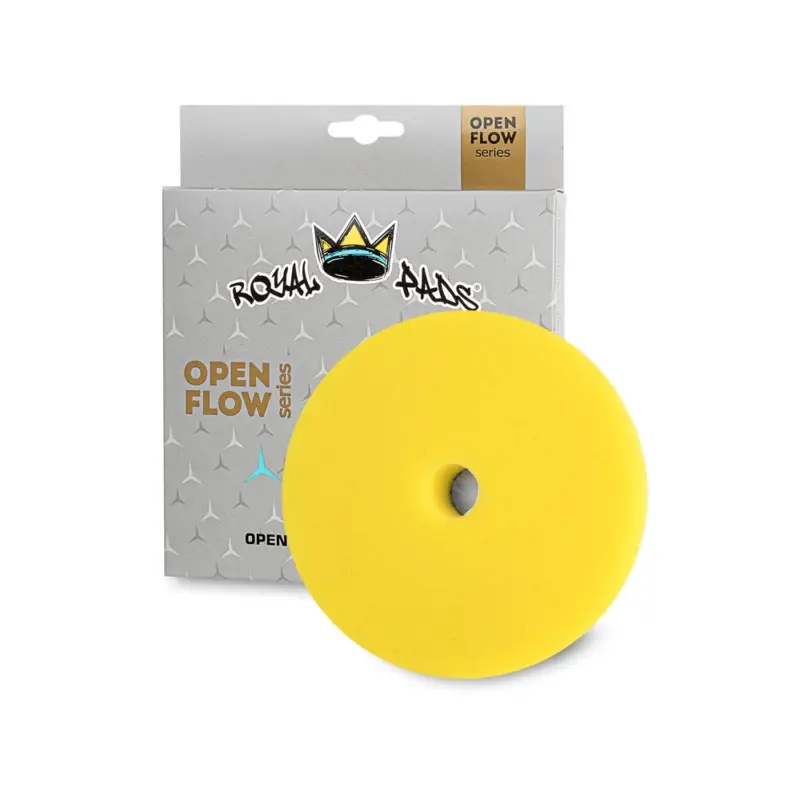 Darmowa dostawa Royal Pads OF Medium 153mm Yellow - otwarto-komórkowy pad polerski średnio tnący