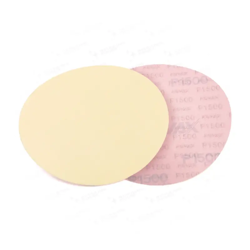 Kovax Yellow Film 152mm P1500 bez otworów - krążek ścierny na rzep Popularny