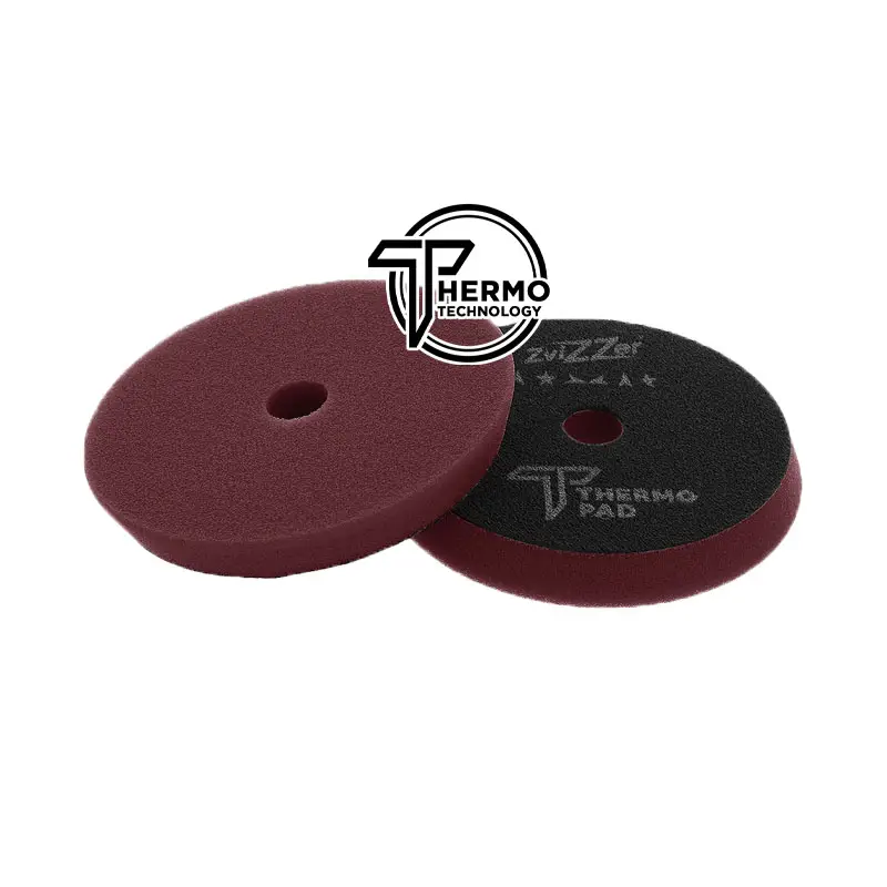 Premium ZviZZer Thermo Pad Red 125mm - czerwona gąbka polerska finiszowa