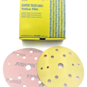 Premium Kovax Yellow P2000 152mm 15 otworów - krążek ścierny na rzep