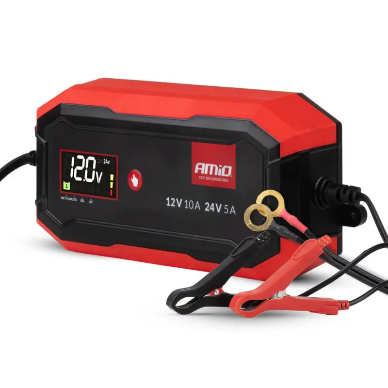 Hit cenowy AMiO 04528 - prostownik cyfrowy LiFePo4 10A 12/24V