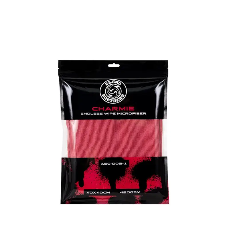 Nie przegap Blend Brothers CHARMIE Microfiber Red 40x40cm - mikrofibra bezkrawędziowa