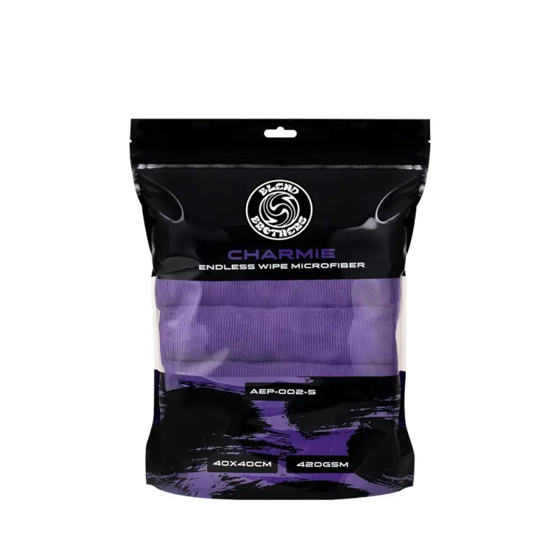 Blend Brothers CHARMIE 5-Pack Microfiber Purple 40x40cm - zestaw 5 sztuk mikrofibr Wyprzedaż