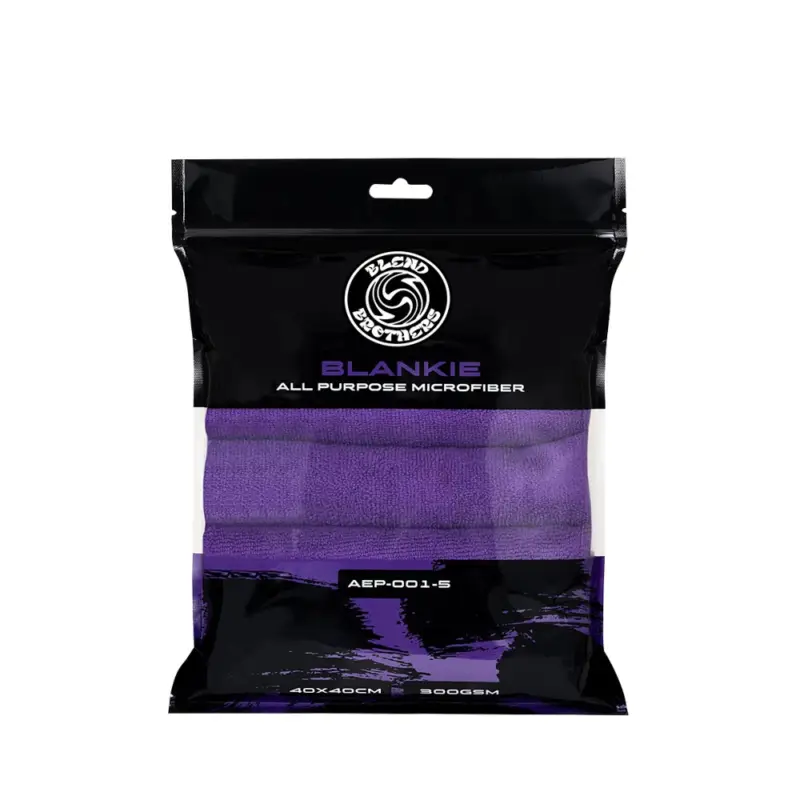 Ograniczona ilość Blend Brothers BLANKIE 5-Pack Microfiber Purple - zestaw 5 sztuk uniwersalnych mikrofibr