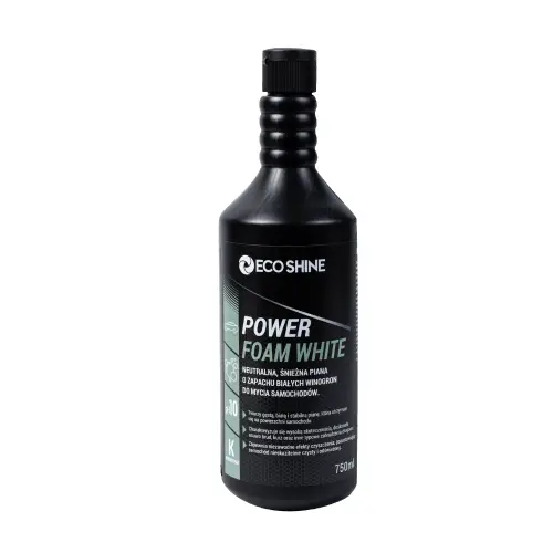 Eco Shine Power Foam White - Piana aktywna do mycia samochodu, neutralne pH 750ml Ostatnia szansa