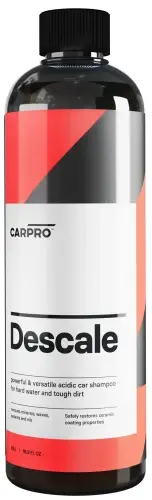 CarPro Descale Kwaśny szampon do mycia auta odtyka powłoki ceramiczne 500ml Obniżka ceny