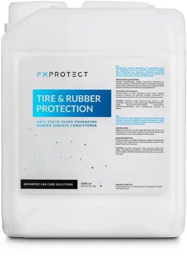Wybór klientów FXPROTECT TIRE & RUBBER PROTECTION Produkt do zabezpieczenia opon i plastików zewnętrznych 5000ml