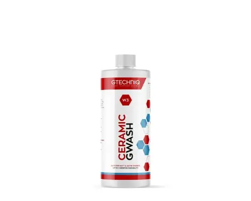 Gtechniq Ceramic GWash W3 - Szampon do mycia aut zabezpieczonych powłoką ceramiczną, wzmacniający 500ml Oferta limitowana