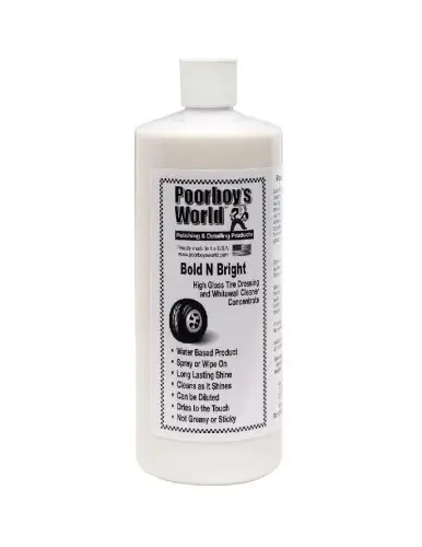 POORBOY'S WORLD Bold N Bright Tire Dressing Konserwacja plastików i opon 946ml Sprawdź teraz