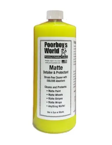 POORBOY'S WORLD Matte Cleaner and Protectant Płyn do czyszczenia i konserwacji lakierów matowych i folii 946ml Super okazja