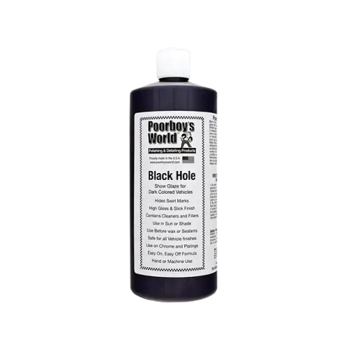 Szybka dostawa POORBOY鈥橲 WORLD Black Hole Show Glaze Politura odżywka do ciemnych kolorów 946ml
