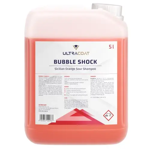 Ultracoat Bubble Shock - kwaśny szampon do mycia auta z 5000ml Wyprzedaż
