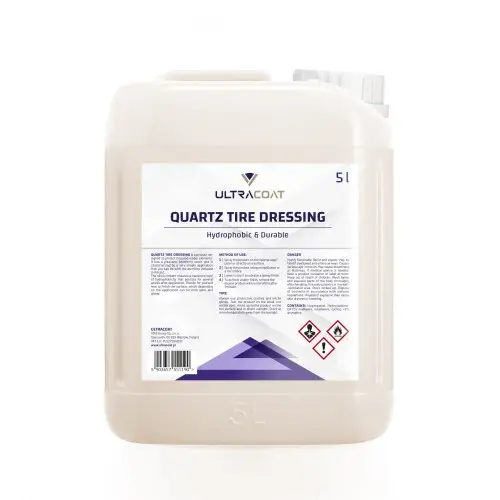 Ultracoat Quartz Tire Dressing - Zabezpieczenie do opon z dodatkiem kwarcu, SiO2, efekt satyna 5000ml Popularny