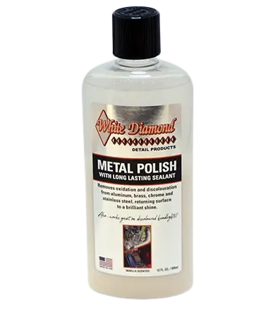 White Diamond Metal Polish&Sealant Mleczko do metalu chromu aluminium, poleruje, przywraca połysk, zabezpiecza 355ml Cena promocyjna