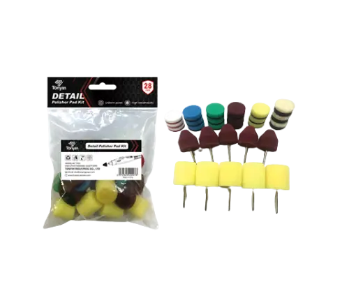 Tani Tonyin Detail Polisher Pad Kit - Zestaw 28 padów i stożków do polerowania detali, Mini polisher kit