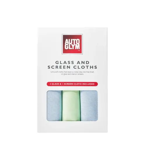 AutoGlym Glass & Screen Cloths - zestaw mikrofibr do mycia szyb oraz ekranów Najlepsza cena