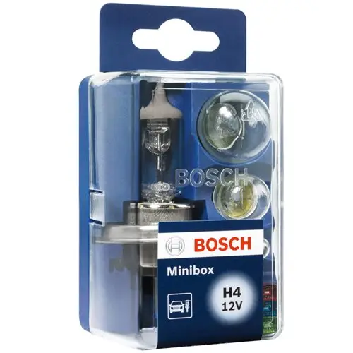 Zestaw Zasobnik Komplet Żarówek zapasowych do auta Bosch H4 12V Ograniczona ilość