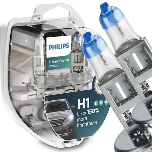 Żarówki halogenowe H1 Philips X-TremeVision Pro150 +150% Premium
