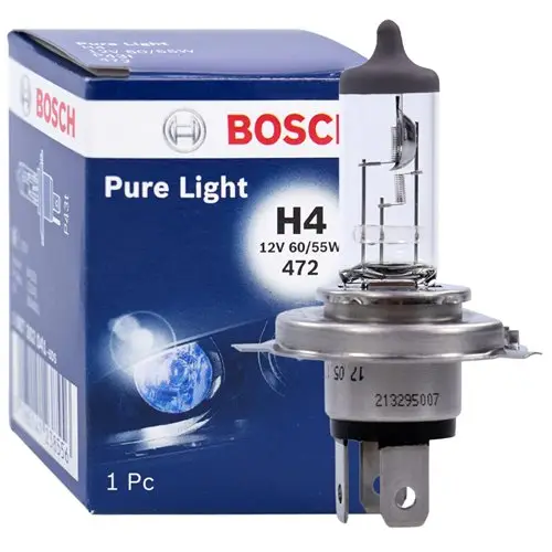 Do wyczerpania zapasów Żarówka H4 Bosch Pure Light 12V 60/55W