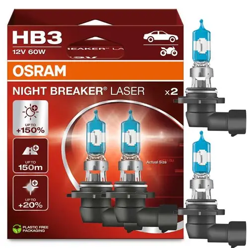 Hit sprzedaży ŻARÓWKI HB3 OSRAM NIGHT BREAKER LASER 2 SZTUKI