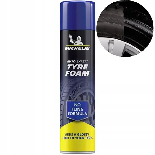 Okazja CZERNIDŁO DO OPON MICHELIN TYRE FOAM EFEKT CZARNEJ OPONY ŁATWA APLIKACJA