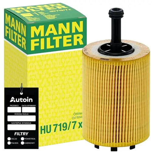 FILTR OLEJU MANN HU719/7X AUDI A3 A4 B7 B8 A6 C6 Q5 TT 2.0 TDI Zamów dziś
