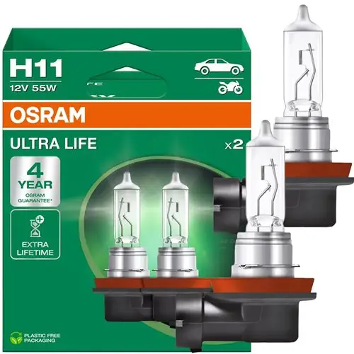 Niska cena Żarówki H11 Osram Ultra Life 64211ULT 12V 55W (2 sztuki)