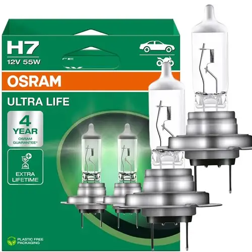 Dostępne od ręki Żarówki H7 Osram Ultra Life 64210ULT 12V 55W (2 sztuki)