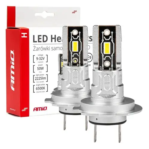 Żarówki samochodowe LED seria H-mini H7 H18 6500K Canbus AMIO-03332 Wybór klientów