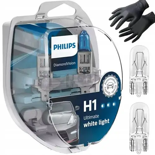 Zniżka 2x żarówka philips h1 diamond vision 5000k xenon