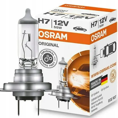 Darmowy zwrot Wytrzymała żarówka osram h7 orginal 12V 55W