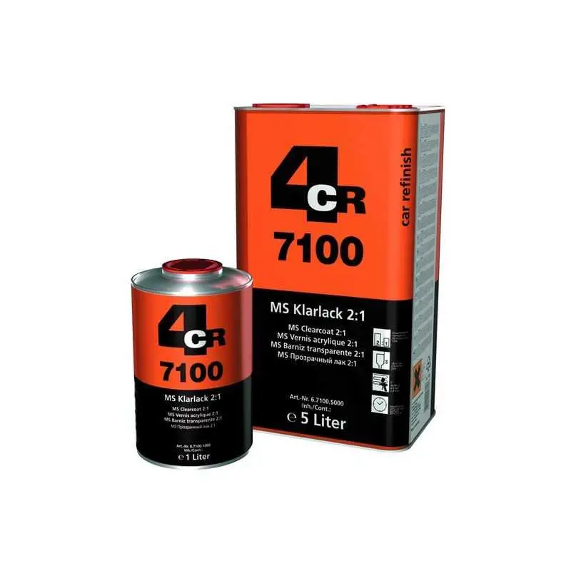 4CR Lakier bezbarwny 7101 MS 5L + 2,5L utw 0407 Oferta czasowa
