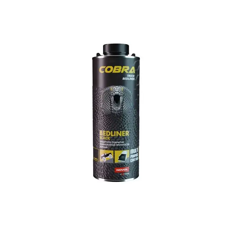 NOVOL COBRA Poliuretanowa Powłoka Ochronna Czarny 600ml + UTW 200ml Ekspresowa dostawa