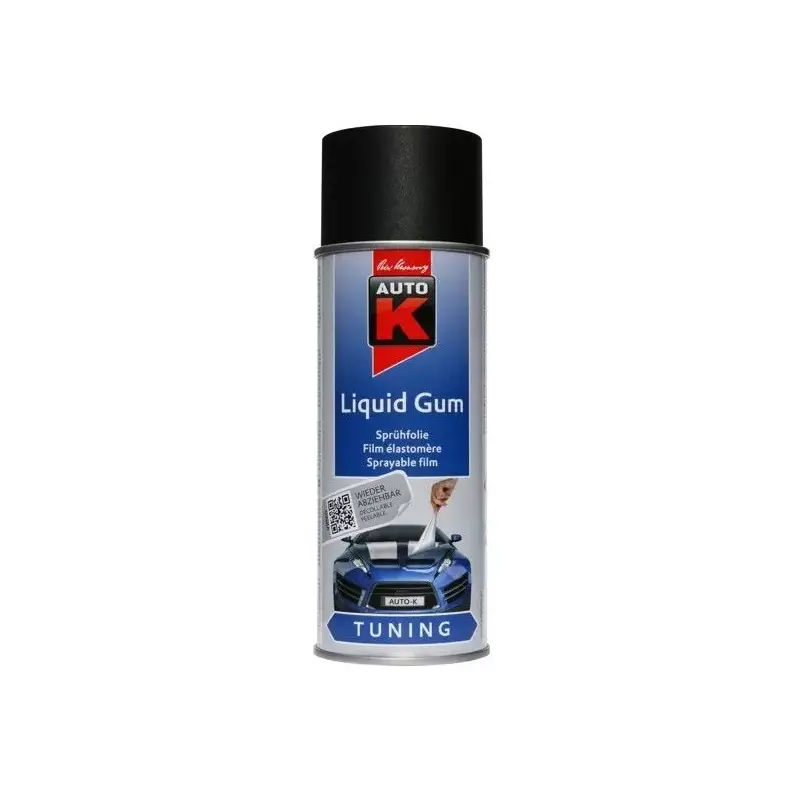Bezpieczne zakupy AUTO-K guma w areozolu 400ml czarna