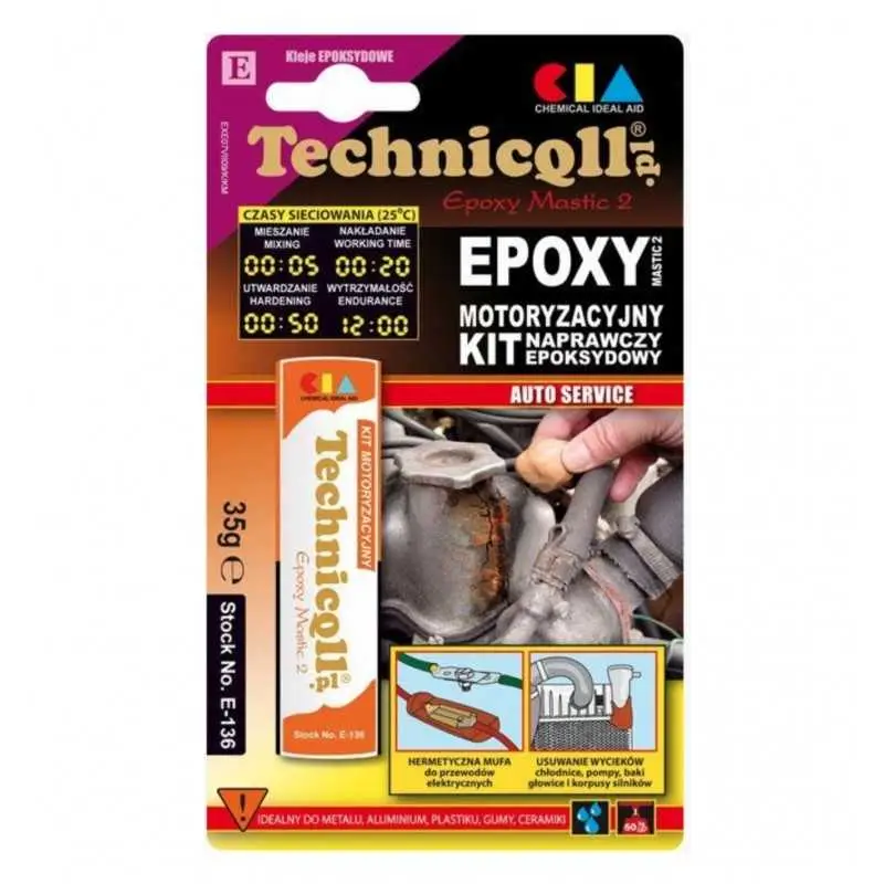 TECHNICQLL kit motoryzacyjny epoksydowy E-136 35g Tylko do końca tygodnia
