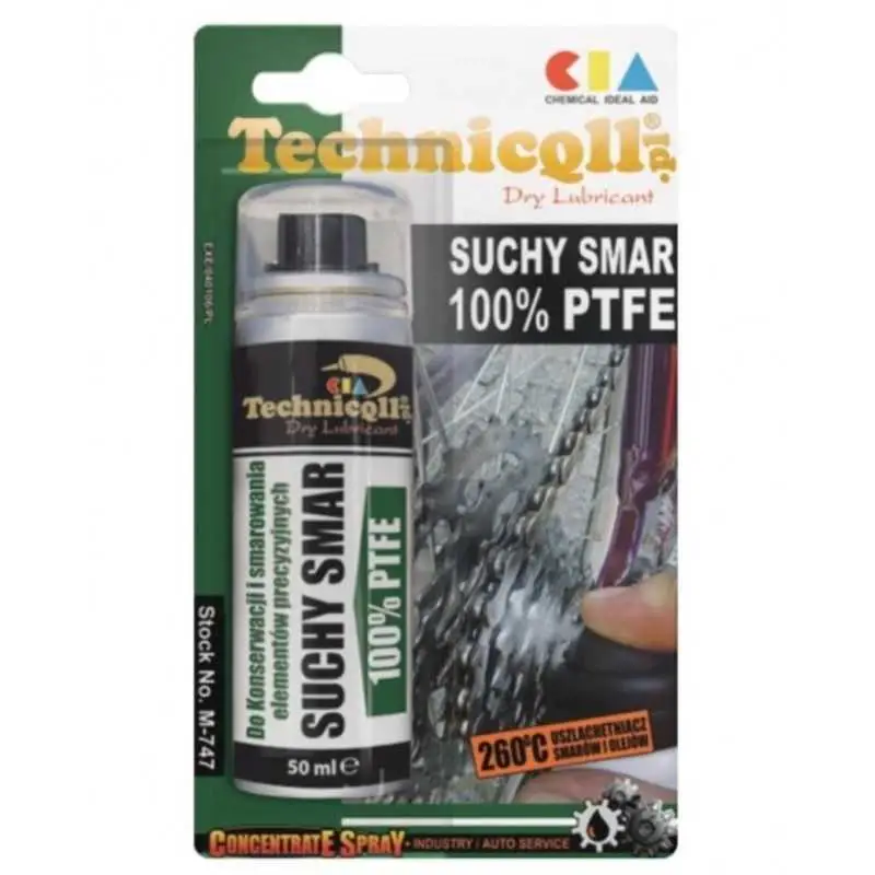 Popularny TECHNICQLL suchy smar PTFE M-747 50ml